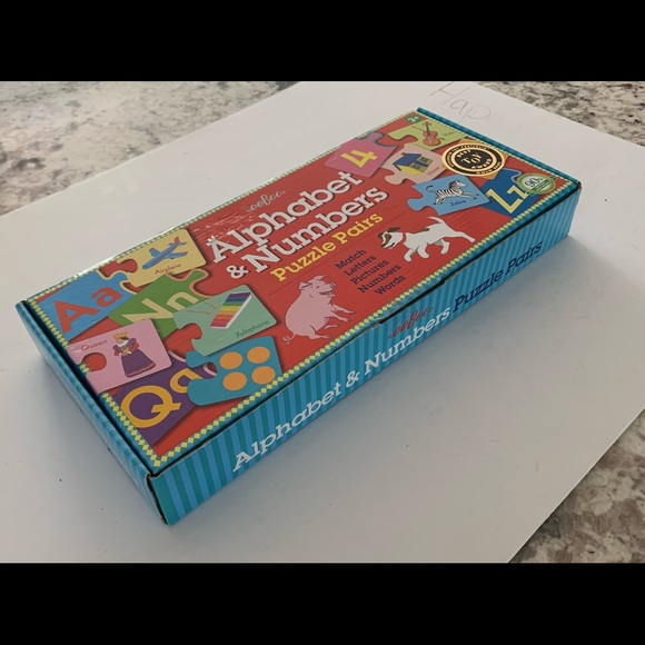 Eeboo Alphabet & Numbers Puzzle Pairs - Picture 3 of 4